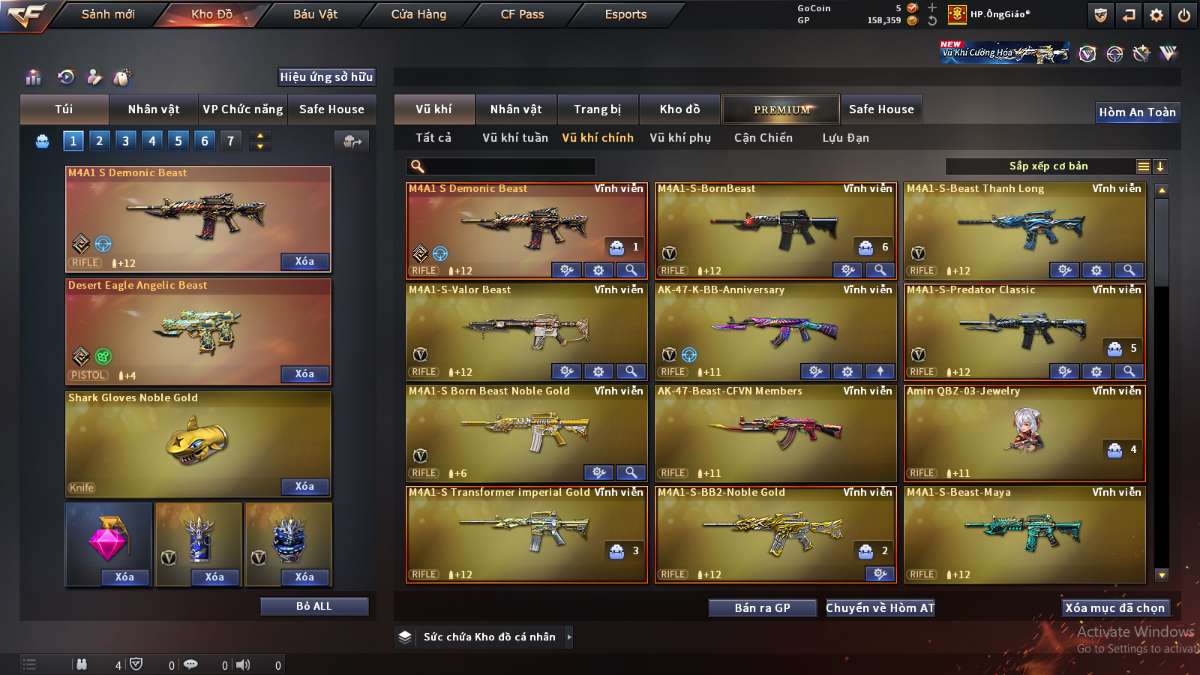 shop acc cf uy tin gia re